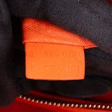 Celine Orange Leather Luggage Handbag