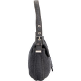 Fendi FF Cotton Baguette Handbag