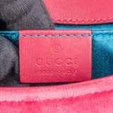 Gucci Quilted Velvet Marmont GG Crossbody Bag