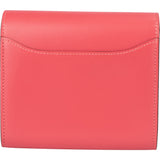 Hermès Pink Leather Palladiun H Constance Wallet