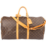 Louis Vuitton Canvas Monogram Keepall 55 Bandouliere