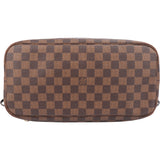Louis Vuitton Damier Ebene Monogram Neverfull MM Shopper Handbag