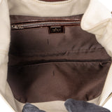 Fendi Cotton Baguette Marmor Buckle Shoulder Bag