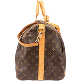 Louis Vuitton Canvas Monogram Keepall 55 Bandouliere