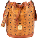 MCM Visetos Monogram Bucket Crossbody Bag