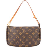 Louis Vuitton Canvas Monogram Pochette Accessoire Handbag