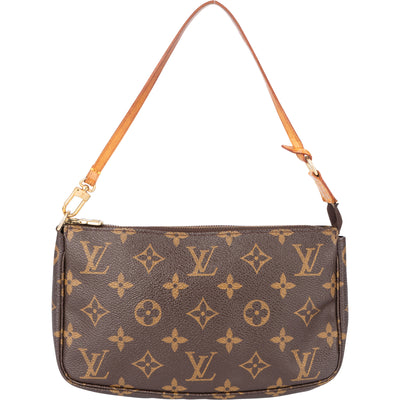 Louis Vuitton Canvas Monogram Pochette Accessoire Handbag - vintageandkickz