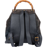 Gucci Classic Suede Bamboo Backpack