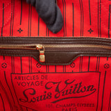 Louis Vuitton Damier Ebene Monogram Neverfull MM Shopper Handbag