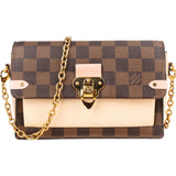 Louis Vuitton Damier Ebene Monogram Vavin Chain Crossbody Bag - vintageandkickz
