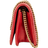 Gucci Quilted Leather GG Flap Crossbody Bag