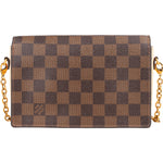 Louis Vuitton Damier Ebene Monogram Vavin Chain Crossbody Bag - vintageandkickz
