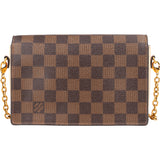 Louis Vuitton Damier Ebene Monogram Vavin Chain Crossbody Bag - vintageandkickz