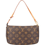 Louis Vuitton Canvas Monogram Pochette Accessoire Handbag