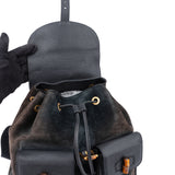 Gucci Classic Suede Bamboo Backpack
