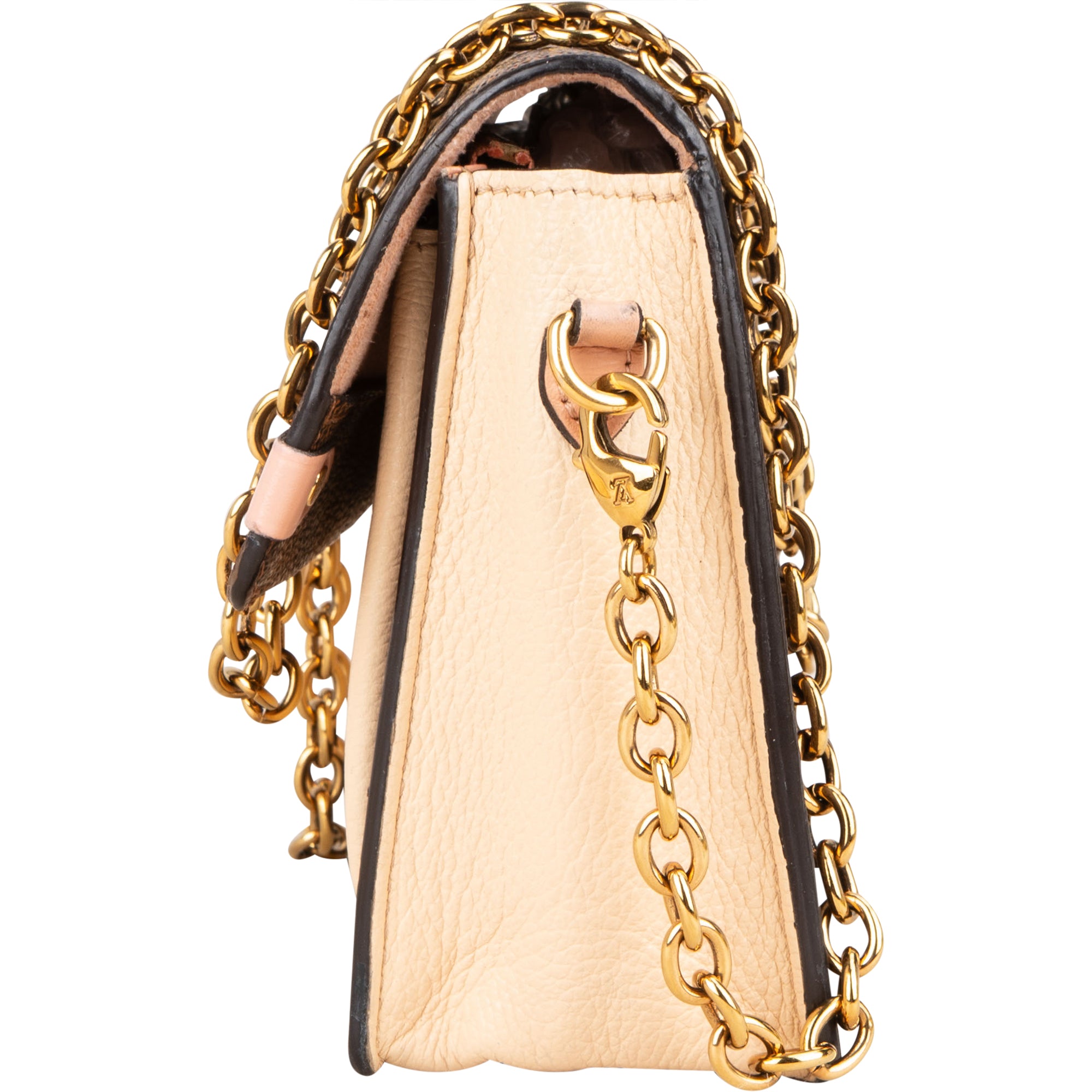 Louis Vuitton Damier Ebene Monogram Vavin Chain Crossbody Bag - vintageandkickz