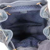 Gucci Classic Suede Bamboo Backpack