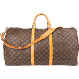Louis Vuitton Canvas Monogram Keepall 60 Bandouliere