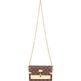 Louis Vuitton Damier Ebene Monogram Vavin Chain Crossbody Bag - vintageandkickz