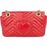 Gucci Quilted Leather Marmont GG Crossbody Bag