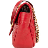 Gucci Quilted Leather Marmont GG Crossbody Bag