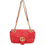Gucci Quilted Leather Marmont GG Crossbody Bag