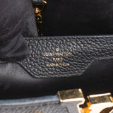 Louis Vuitton Noir Taurillon Pins Capucines PM Handbag