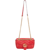 Gucci Quilted Leather Marmont GG Crossbody Bag