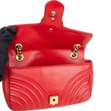 Gucci Quilted Leather Marmont GG Crossbody Bag
