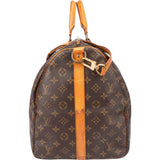 Louis Vuitton Canvas Monogram Keepall 55 Bandouliere