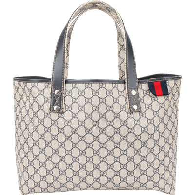 Gucci Canvas GG Monogram Sherry Line Handbag - vintageandkickz