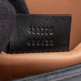 Gucci Black Leather Queen Margaret Bee Shoulder Bag