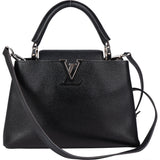 Louis Vuitton Noir Taurillon Capucines BB Handbag