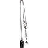 Christian Dior Space Grey Dog Tag Necklace