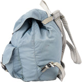 Prada Baby Blue Nylon Triangle Backpack