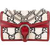 Gucci GG Tweed Monogram Dionysus Shoulder Bag