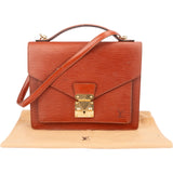 Louis Vuitton Cognac Epi Leather Monceau Handbag