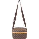 Louis Vuitton Canvas Monogram Reporter PM Crossbody Bag