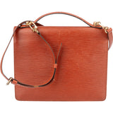 Louis Vuitton Cognac Epi Leather Monceau Handbag