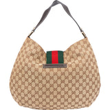 Gucci GG Monogram Sherry Line Hobo Bag