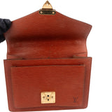 Louis Vuitton Cognac Epi Leather Monceau Handbag