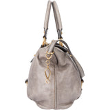 Miu Miu Grey Leather City Handbag