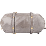 Miu Miu Grey Leather City Handbag