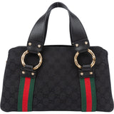 Gucci GG Monogram Bamboo Handbag