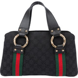 Gucci GG Monogram Bamboo Handbag