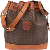 Celine Maccadam Monogram Bucket Shoulder Bag