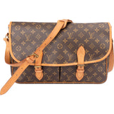 Louis Vuitton Canvas Monogram Gibeciere Crossbody Bag