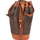 Celine Maccadam Monogram Bucket Shoulder Bag