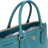 Prada Blue Saffiano Leather Galleria Handbag