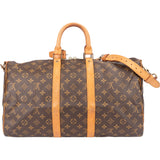 Louis Vuitton Canvas Monogram Keepall 45 Bandouliere
